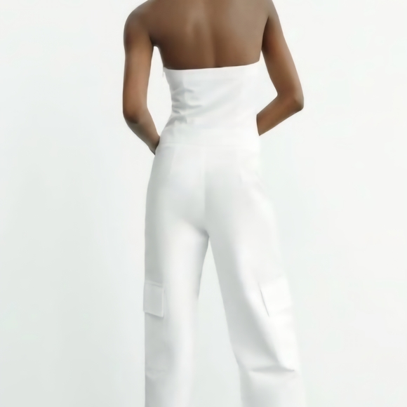 Zara Elegant White White Jumpsuit - Picture 9 of 11